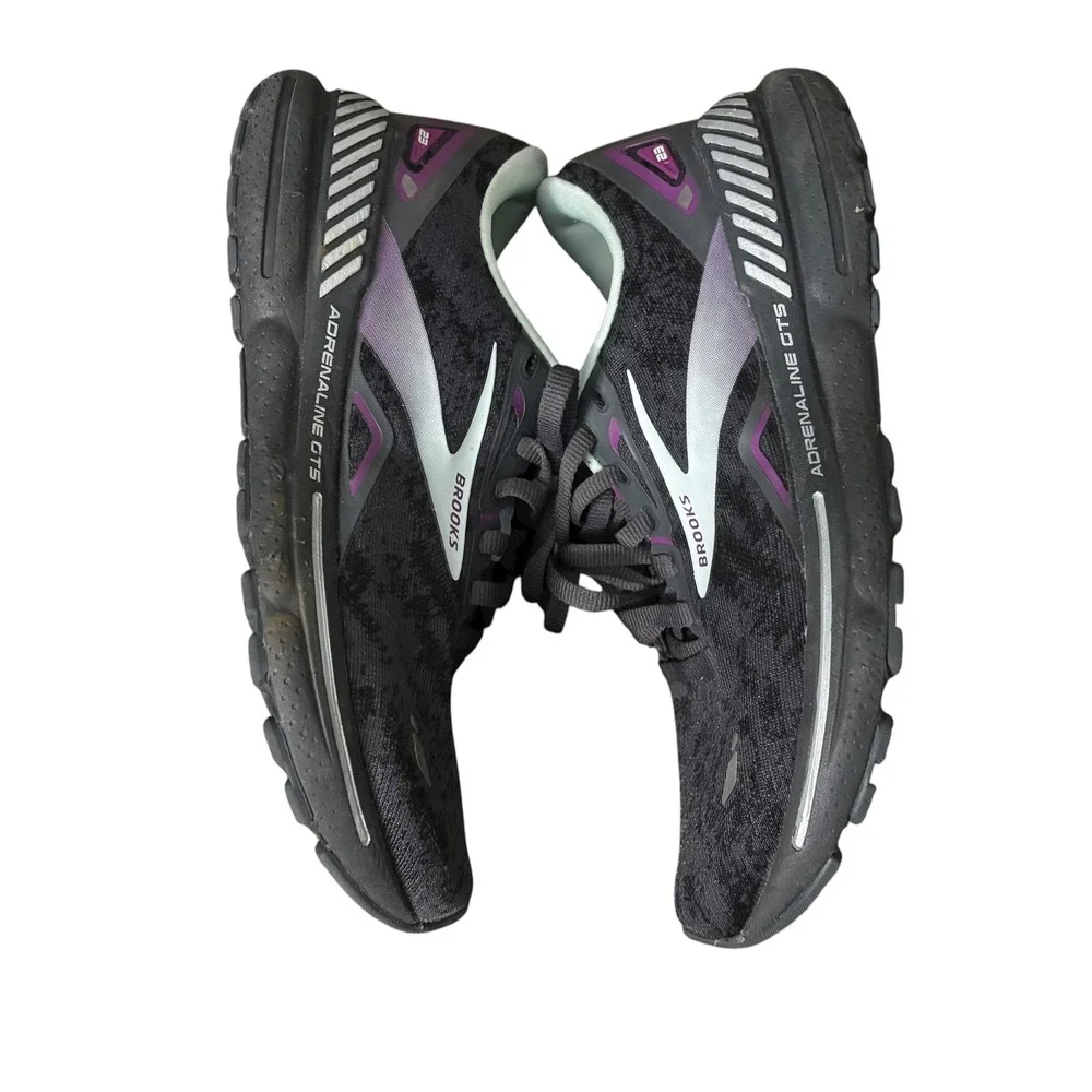 Brooks Adrenaline‎ GTS 23 Women's 6.5 Running Shoes Black Purple Cushion